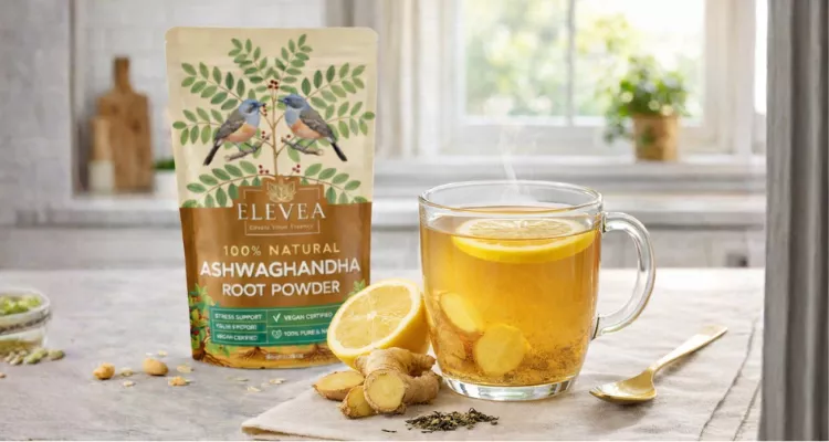ashwagandha tea with lemon ginger